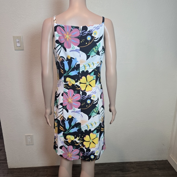 Alberto Malaki Summer Floral Sun Dress Size 8 USA - Picture 5 of 15